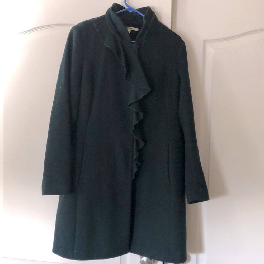 Beautiful DKNY RUFFLE COAT